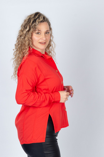 Camisa Oversize De Mujer Onara Moria Estilo Comodidad Talles