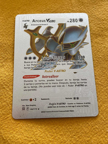 Juego De Carta Pokemon Plateada Colección Arceus Vastro