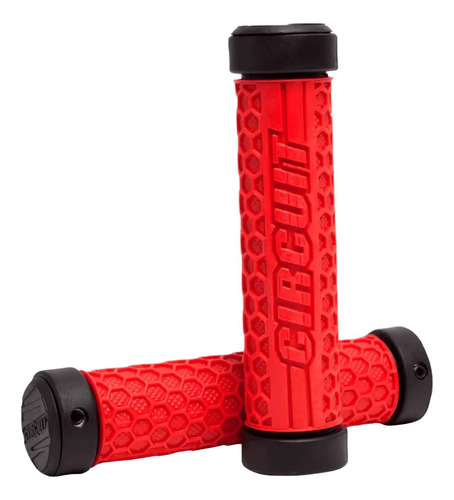 Puños Universales Hexagon Bici Negro/rojo Circuit