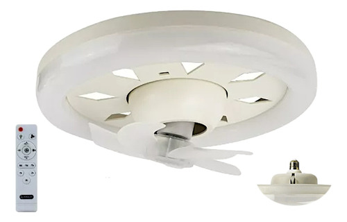 Foco Led Ventilador 2 Tonos Luces 30w Control Remoto E27