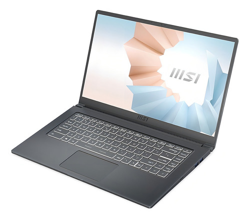 Laptop Msi Modern 15 A11mu652 15.6 Pulgadas Intel Core I7-1195g7 8 Gb Ram 1 Tb Ssd Windows 10 Home Carbon Gray