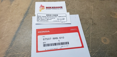 Calco Drive Chain Original Honda Transalp 600 650 Nx 650 Dom