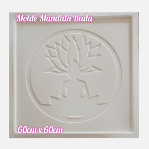 Molde Mandala Buda 60x60 Para Placas Antihumedad 
