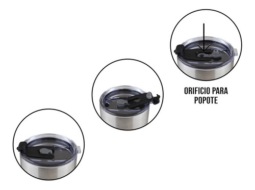 Imagen 6 de 10 de Vaso Termo Acero Inoxidable P/cafe 30oz Térmico Frío Calient