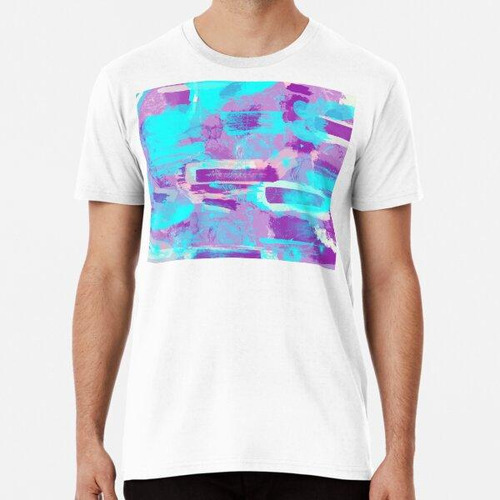 Remera Cuando Turquoise Falls Arte Abstracto Algodon Premium