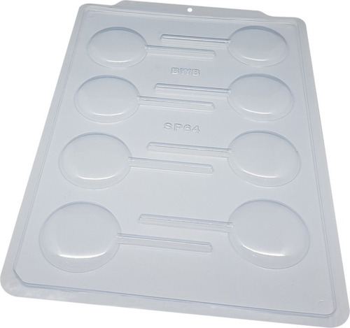 Kit 2 Formas De Acetato Simples Pirulitão Sp 64 Cod 3508 Bwb Cor Cinza