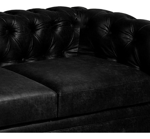 Sofa Florencia 3 Cuerpos Cuero Colorado - Latam Home
