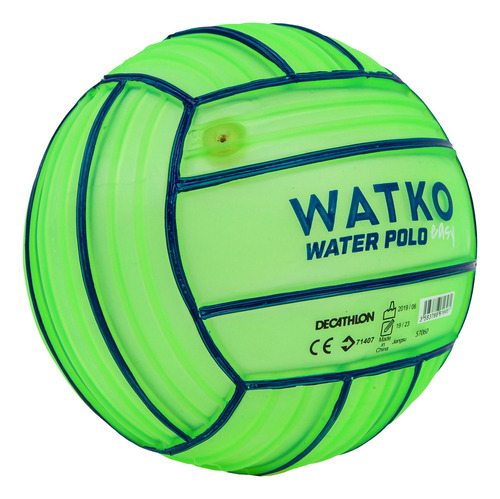 Pelota Pequeña Para Alberca Adherente Amarillo Watko Color Verde