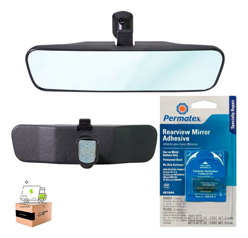 Espejo Retrovisor Interior Universal Con Pegamento