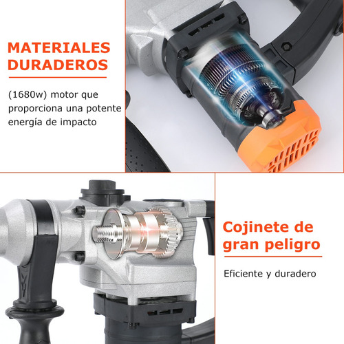 Taladro Rotomartillo Concelador Perforador Herramienta 1680w