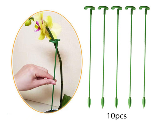 10 Uds. Varillas De Soporte Con Forma Floral, Protector 27cm