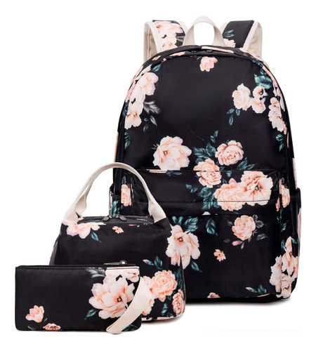 Mochila De Lienzo Floral De Buena Buena Niñera Es