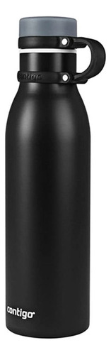 Botella termo Squeeze para frío y calor, acero inoxidable, 591 ml, Contigo, color negro