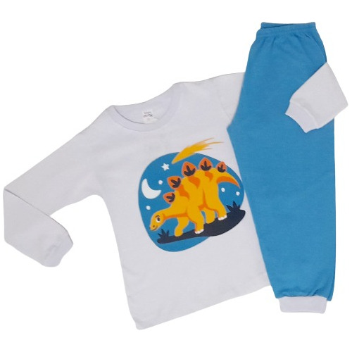 Pijama Infantil Menino -  Manga Longa 100% Algodão