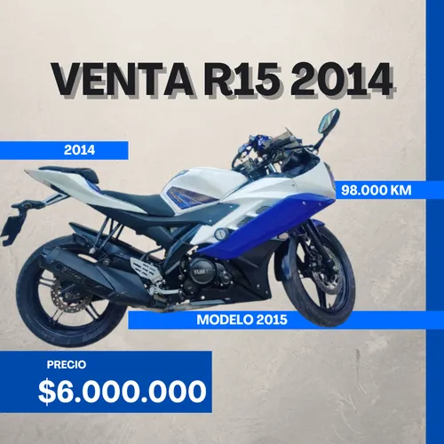 Yamaha R15 2014 Deportiva, Excelente Estado $6.000.000