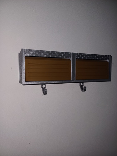 Porta Llave Hot Wheels Deco Doble Plateado
