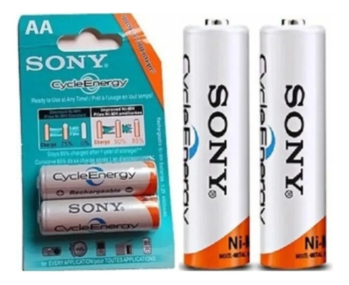 Baterias Recargables Aa Sony 2 Pilas/4600mah 1.2v