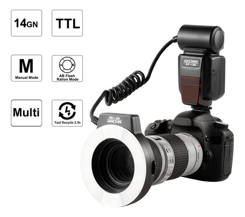 Flash Macro K&f Concept Kf-150 Para Nikon Kf22.008