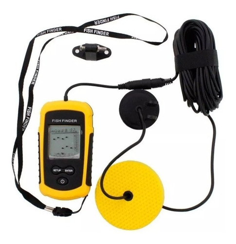Localizador P/ Peixe Sonar Portátil Com Sonda Para Pesca