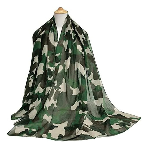 Bufandas Gerinly - Bufanda De Viaje Con Estampado De Camufla