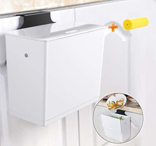 Papelera Colgante Para Puerta Gabinete Cocina Tapa Bajo