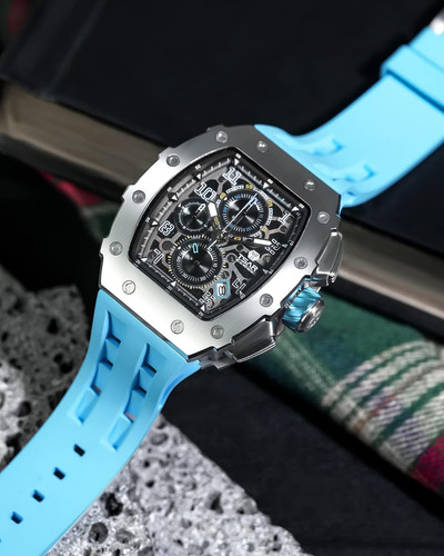 Reloj Tsar Bomba Tonneau Analógico Para Hombre, 50 M, Resist