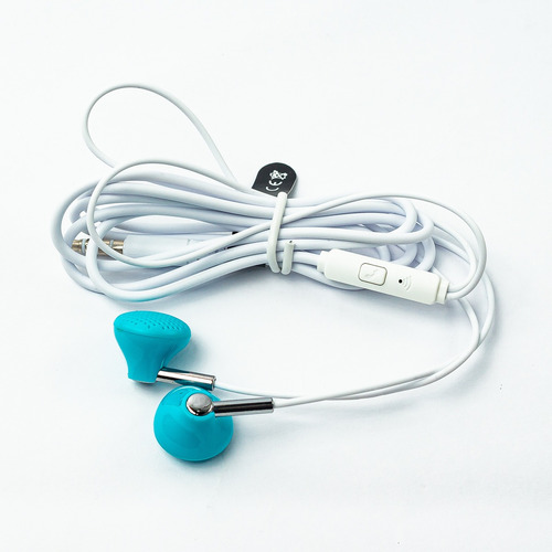 Fone de ouvido in-ear Lelong LE-0217 azul e branco