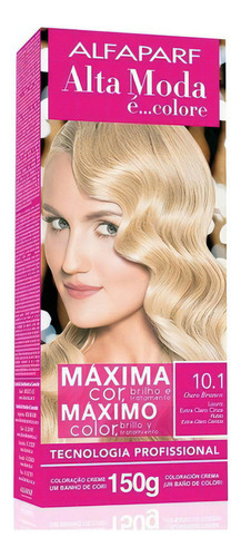  Alfaparf Alta Moda Kit Tintura Individual Permanente 150g Tono 10.1 Rubio Extraclaro Ceniza