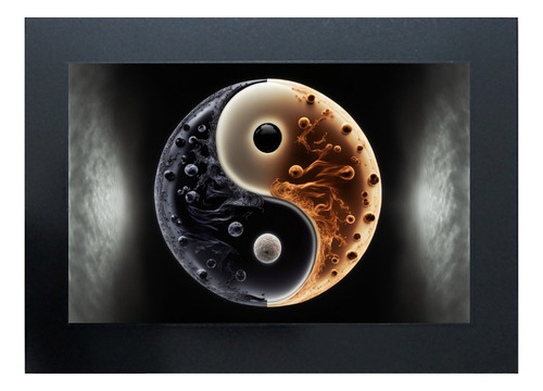 Cuadro De Yin Yang Agua Y Aceite # 2