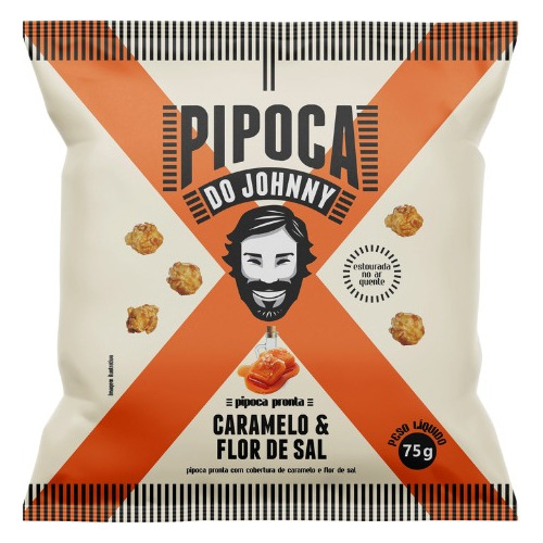 Pipoca Do Johnny - Kit 6 Caramelo Com Flor De Sal 75g