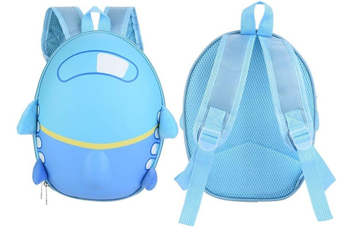 Mochila Infantil Rigida Diseño De Avion