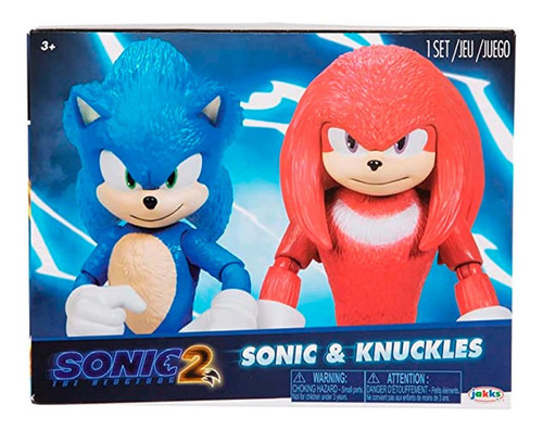 Figura De Sonic Y Knuckles De Sonic 2 La Pelicula