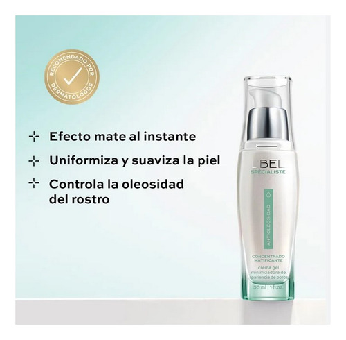 Crema Facial Matificante Antioleosidad Specialiste Lbel 30ml