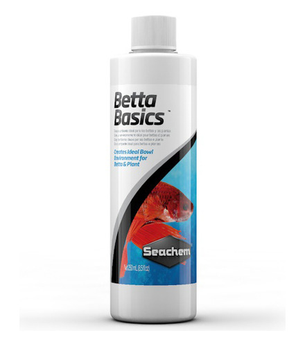 Seachem Betta Basics 250ml Condicionador P Betta Beta Peixes