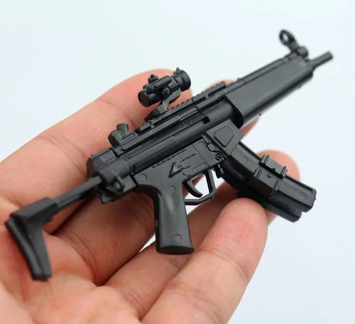 Pistola De Submáquina Mp5 A Escala 1:6 Armas De Fuego Monta