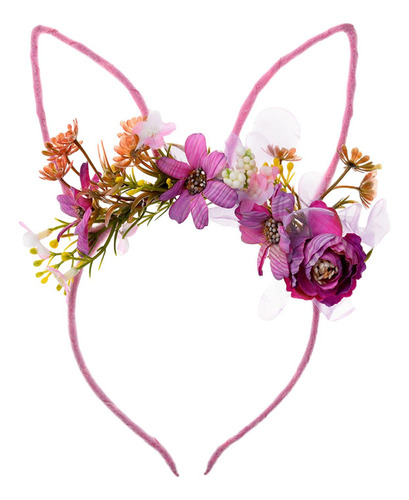 2 Diadema Con Orejas De Conejo De Pascua, Bonito Aro Para El