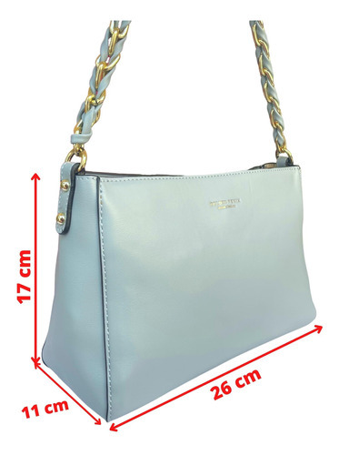Bolso de lujo de Blogger by Blogger Brazilian Design Color Light Blue Florida