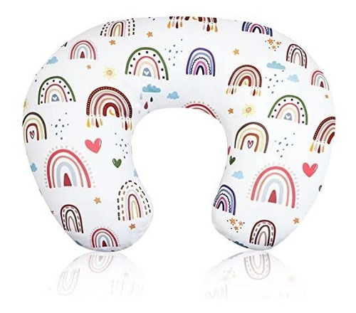 Funda Almohada Lactancia Arcoíris, Bebé Niñas, Suave Ajuste