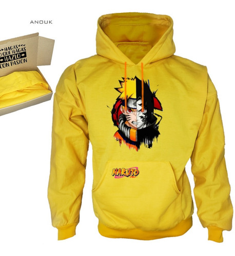 Imagen 8 de 10 de Buzo Hoodie Personalizado Saco Naruto Estampado Unisex