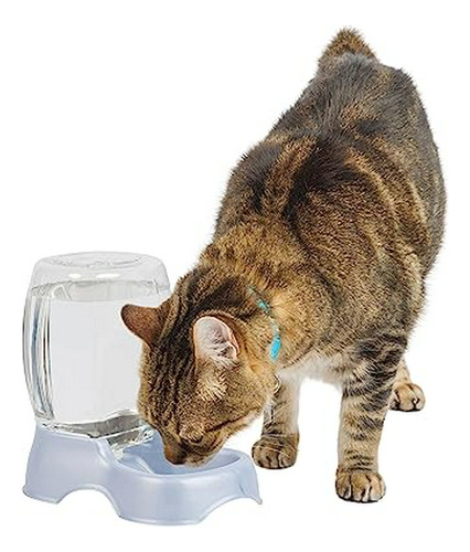Dispensador De Agua Para Mascotas, Gris, 0.25 Gal, Usa