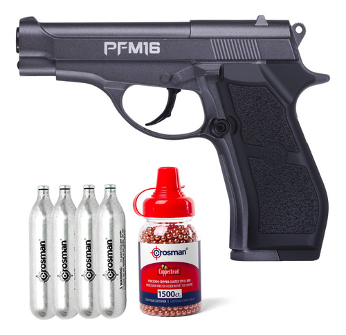 Pistola Semiautomática Crosman Co2 Pfm16 +1500bbs +tanques  