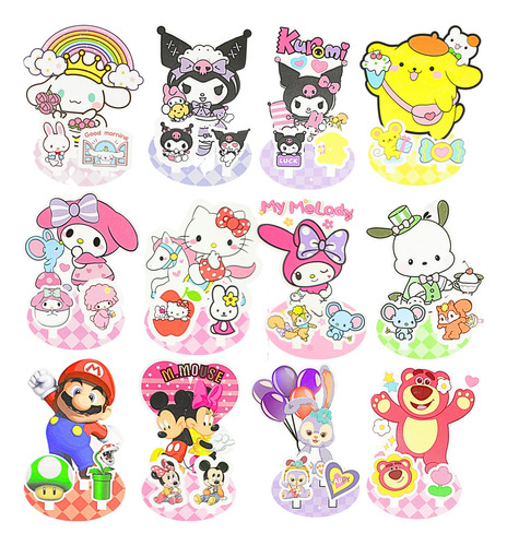 12pzs Pintura Diamante 5d Al Azar Hello Kitty Diy Diamond