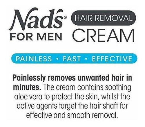 Imagen 5 de 7 de Crema Depilatoria Nads For Men Depilaci - mL a $242