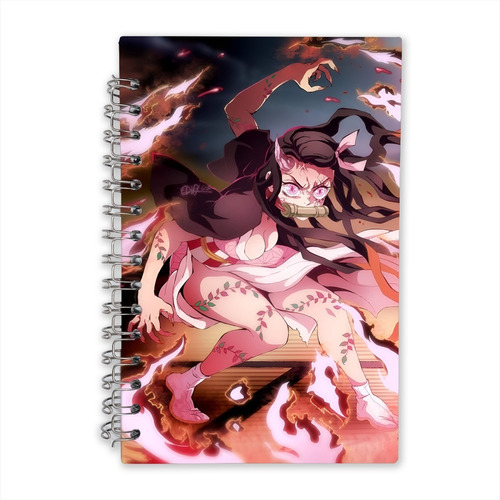 Libreta Nezuko Demon Slayer Cuaderno Pasta Dura