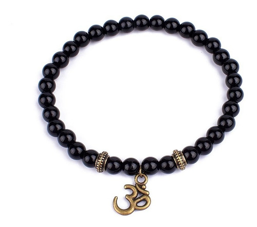 Ruztik | Set 2 Pulseras Piedra Ónix & Buda 8mm + Namaste Set