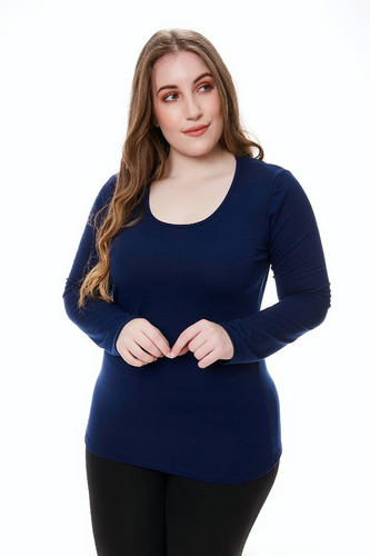 12 Remeras M/larga Mujer T Especial 7-8-9-10 Modal Por Mayor