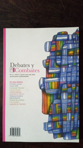 Revista Debates Y Combates Nº 3 - Laclau, Sabsay, Rachid...