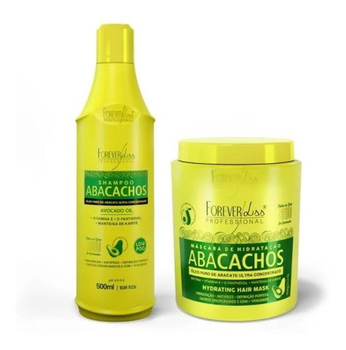 Kit Shampoo E Máscara Capilar Abacachos Forever Liss