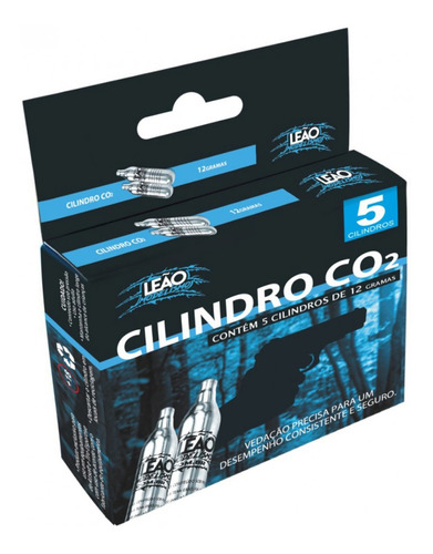 Cilindro Co2 12g Para Airsoft Revólver Pistola De Pressão 5x