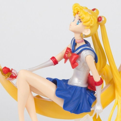 Imagen 4 de 5 de Figura Sailor Moon Serena - Luna Y Báculo